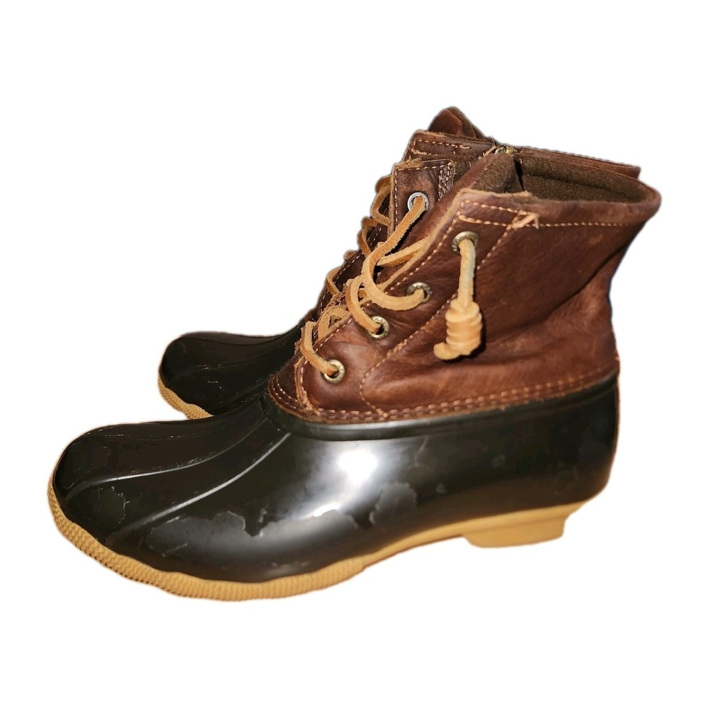 Women's Sperry Top Sider Waterproof Rubber Rain Boots Size 7